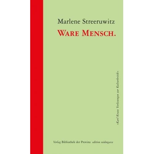 Marlene Streeruwitz - Ware Mensch.