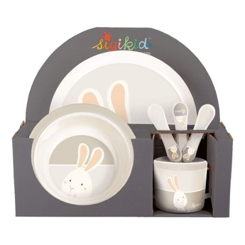 Sigikid - Geschirr-Set Hase Vanilla