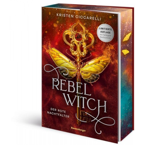 Kristen Ciccarelli - Rebel Witch. Der rote Nachtfalter, Band 2 (Knisternde New-Adult-Romantasy | Limitierte Auflage mit Farbschnitt)