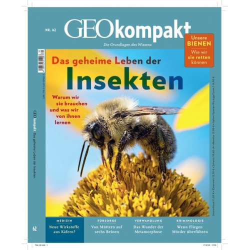 Jens Schröder Markus Wolff - GEOkompakt / GEOkompakt 62/2020 - Das geheime Leben der Insekten