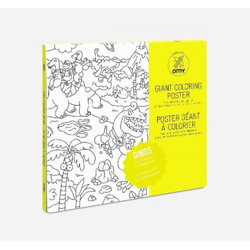 Giant Coloring Poster 70 x 100, Dinos