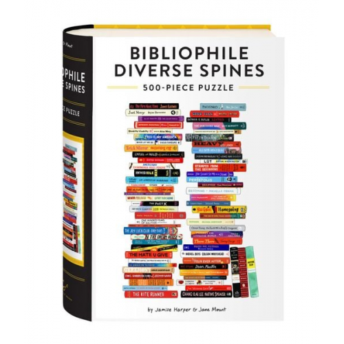 Jamise Harper Jane Mount - Bibliophile Diverse Spines 500-Piece Puzzle