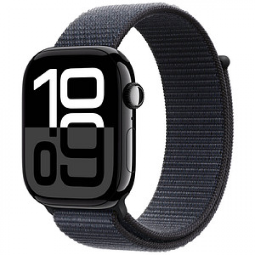 Apple Watch Series 10 46 mm Aluminium (GPS) Sport Loop  tinte, diamantschwarz