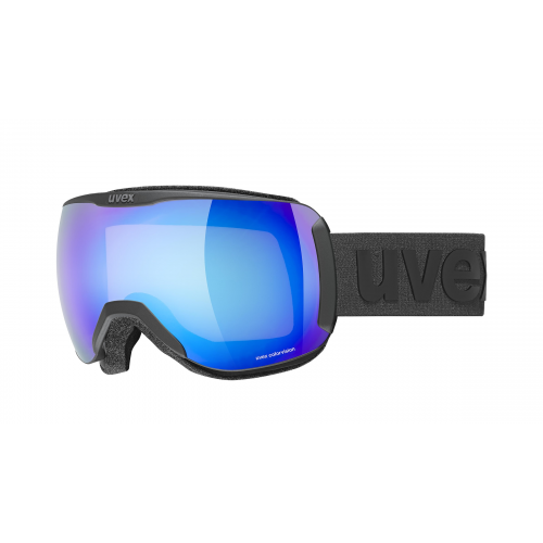 Uvex DOWNHILL 2100 CV  Unisex-Skibrille Vollrand Monoscheibe Kunststoff-Gestell, schwarz