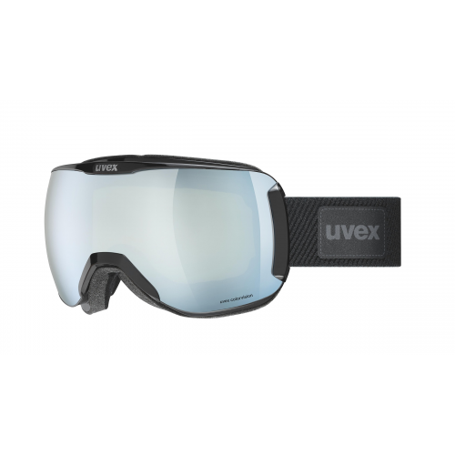 Uvex DH 2100 CV PLANET  Unisex-Skibrille Vollrand Monoscheibe Kunststoff-Gestell, schwarz