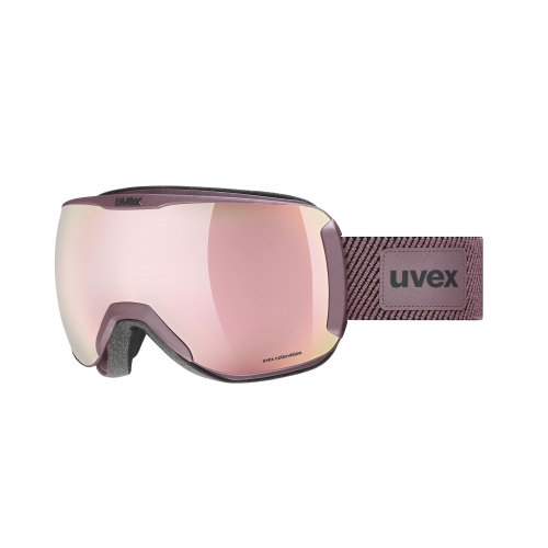 Uvex DH 2100 CV PLANET  Unisex-Skibrille Vollrand Monoscheibe Kunststoff-Gestell, schwarz