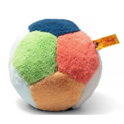 Steiff 242182 - Soft Cuddly Friends Ball mit Klangspiel, Plüschball, 13 cm