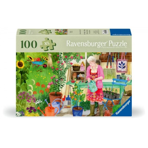 Ravensburger Puzzle 12001362 - Gartenarbeit - 100 Teile Garten-Puzzle für ältere Menschen und Senioren, mit größeren, griffigen Puzzleteilen, großer B