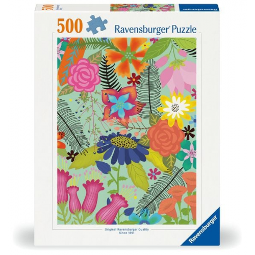 Ravensburger Puzzle 12001382 - Flowerjugle - 500 Teile Puzzle für Erwachsene ab 12 Jahren