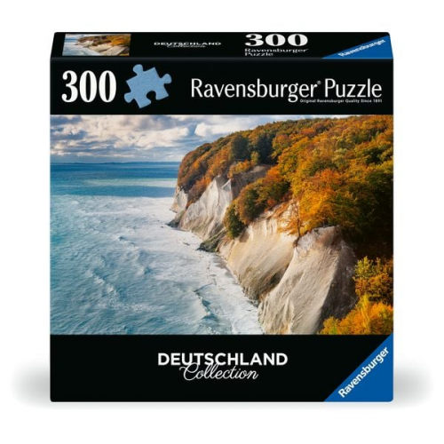 Ravensburger Puzzle 12001479 - Kreidefelsen auf Rügen - 300 Teile Puzzle Deutschland Collection für Erwachsene ab 14 Jahren