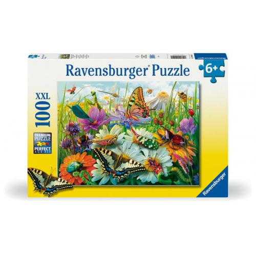 Ravensburger Kinderpuzzle - 12004049 Wunderwelt der Insekten - Insekten-Puzzle für Kinder ab 6 Jahren, mit 100 Teilen im XXL-Format