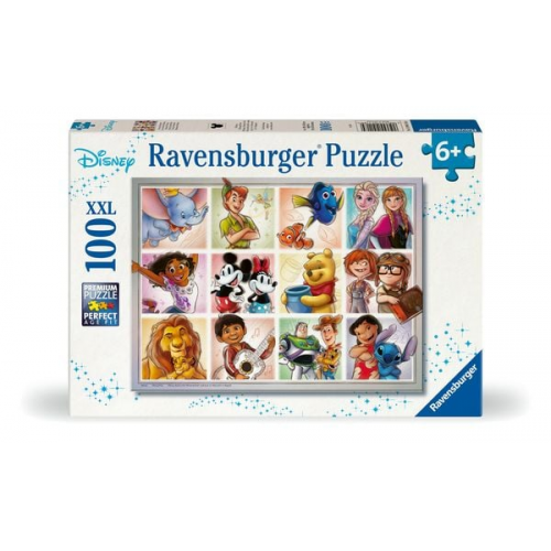 Ravensburger Kinderpuzzle - 12004118 Disney Multicharacter - Puzzle für Kinder ab 6 Jahren, mit 100 Teilen im XXL-Format