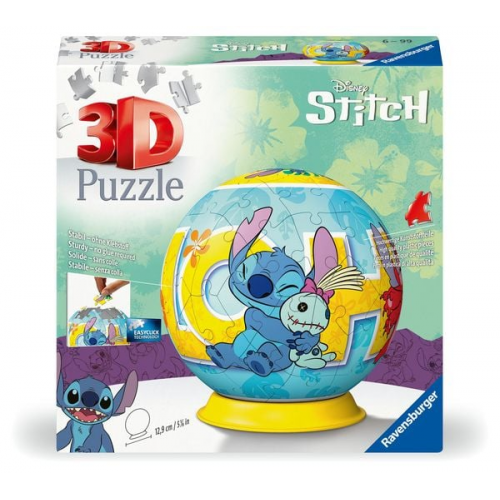 Ravensburger 3D Puzzle 11596 - Puzzle-Ball Disney Stitch - Puzzle-Ball für Erwachsene und Kinder ab 6 Jahren