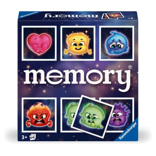 Ravensburger 23487 memory® Emotionen. Der Ravensburger Spieleklassiker zeigt auf 32 Kartenpaaren das breite Spektrum verschiedener Gefühle. Das weltbe