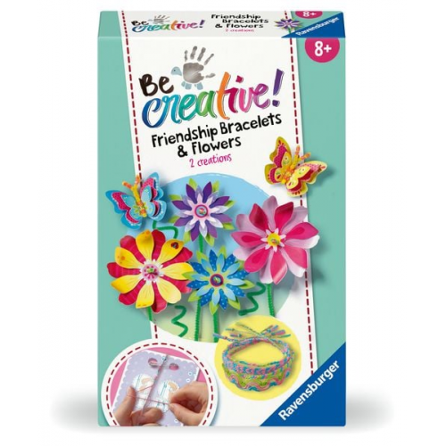 Ravensburger BeCreative 23963 Freundschaftsbändchen & Blumen Bastelset, DIY für Kinder ab 8 Jahren