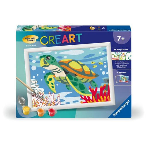 Ravensburger CreArt - Malen nach Zahlen 23993 - Meeresschildkröte - ab 9 Jahren