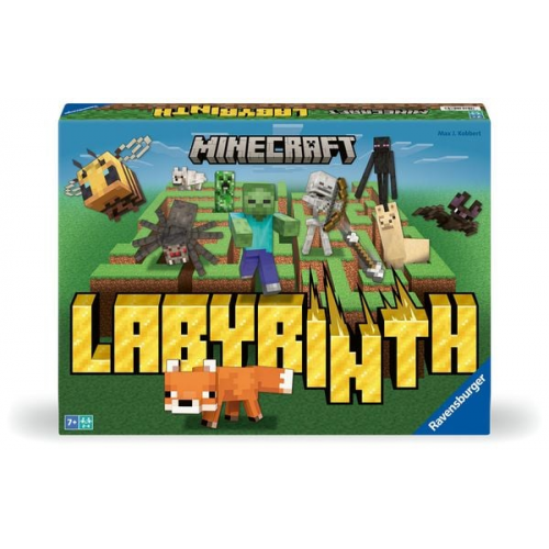 Ravensburger 24684 - Minecraft Labyrinth - Der Spieleklassiker für 2-4 Spieler ab 7 Jahren mit Charakteren und Gegenständen aus dem Computerspiel Mine