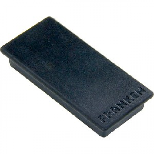 FRANKEN Haftmagnet Magnet schwarz, Kunststoff 2,3 x 5,0 cm, 10 St.