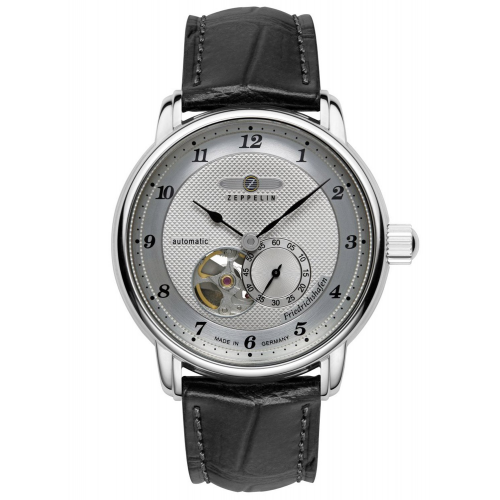 Zeppelin 8566-4 Herrenuhr Automatik Open Heart Friedrichshafen Schwarz