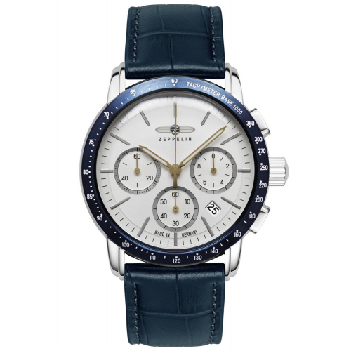 Zeppelin 8878-1 Herren-Armbanduhr Chronograph New York Blau