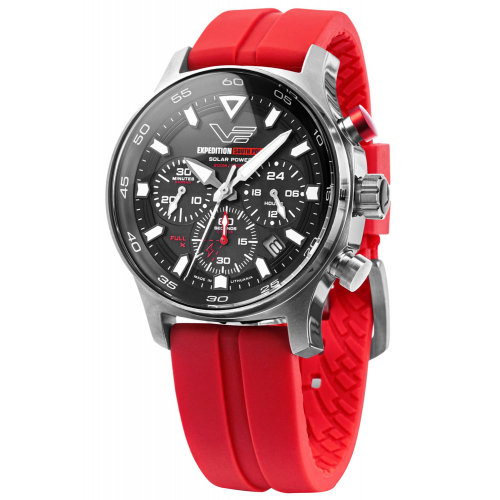 Vostok Europe VR42-592A761_RED Herrenuhr Solar Expedition South Pole Chronograph Rot