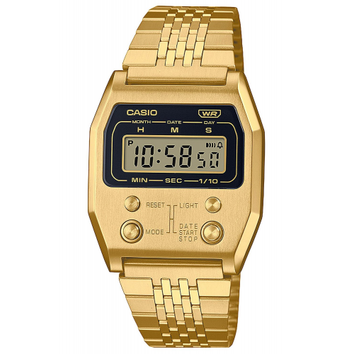 Casio A1100G-5EF Vintage Digitaluhr Goldplattiert