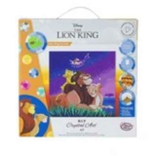 Craft Buddy CAK-DNY701M - Crystal Art, Lion King Family, Kit, Bild, 30 x 30 cm cm