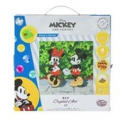 Craft Buddy CAK-DNY703M - Crystal Art, Minnie and Mickey, Kit, Bild, 30 x 30 cm cm