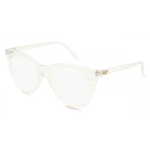 LeSpecs HALFMOON MAGIC Damen-Blaulichtfilterbrille ohne Sehstärke Vollrand Cateye Kunststoff-Gestell, transparent