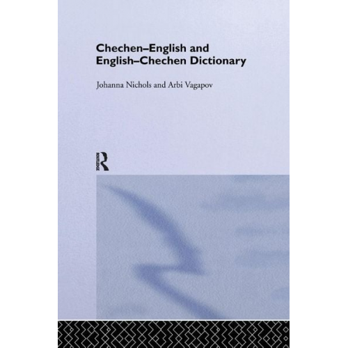 Johanna Nichols Ronald L. Sprouse Arbi Vagapov - Chechen-English and English-Chechen Dictionary