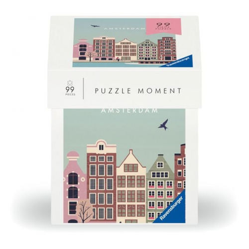 Ravensburger Puzzle 12001377 - Amsterdam - 99 Teile Puzzle Moment für Erwachsene und Kinder ab 14 Jahren