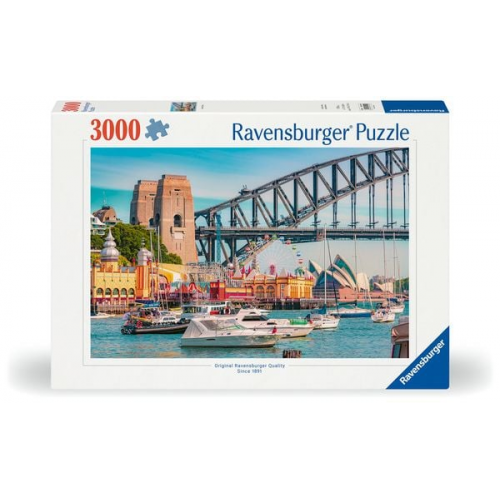 Ravensburger Puzzle 12001419 - Secret Sydney - 3000 Teile Puzzle für Erwachsene und Kinder ab 14 Jahren, Stadt-Puzzle mit Sydney-Motiv