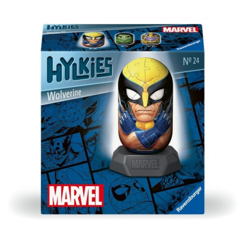 Ravensburger Hylkies: Marvel Sammelfiguren zum selbst zusammenbauen - Figur #24 - Wolverine - Aufbauen, Verlieben, Sammeln - Mini-Figuren für Fans von