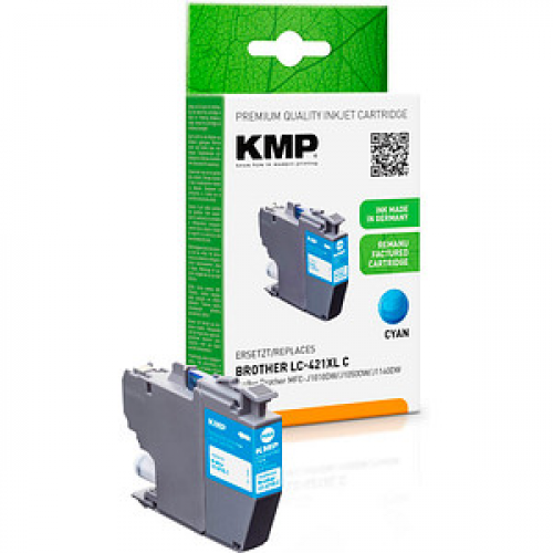 KMP  cyan Druckerpatrone kompatibel zu brother LC-421XLC