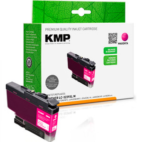 KMP  magenta Druckerpatrone kompatibel zu brother LC-3239XLM