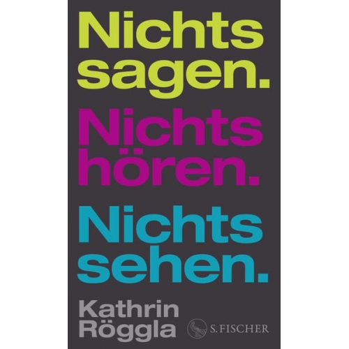 Kathrin Röggla - Nichts sagen. Nichts hören. Nichts sehen.