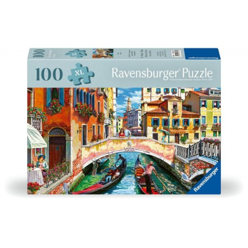 Ravensburger Puzzle 12001365 - Venedig - 100 Teile Venedig-Puzzle für ältere Menschen und Senioren, mit größeren, griffigen Puzzleteilen, großer Bildv