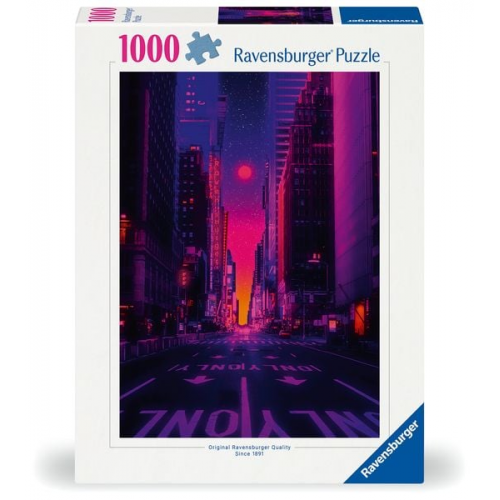 Ravensburger Puzzle 12001436 - New York in Neon - 1000 Teile Puzzle für Erwachsene und Kinder ab 14 Jahren