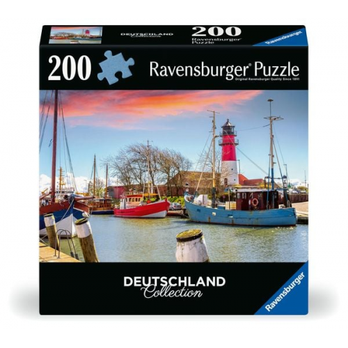 Ravensburger Puzzle 12001476 - Der Hafen von Büsum - 300 Teile Puzzle Deutschland Collection für Erwachsene ab 14 Jahren