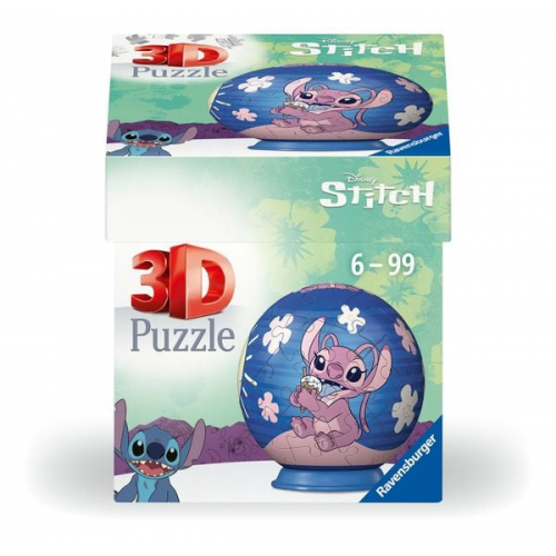 Ravensburger 3D Puzzle 11597 - Puzzle-Ball Disney Stitch & Angel - für große und kleine Stitch Fans ab 6 Jahren