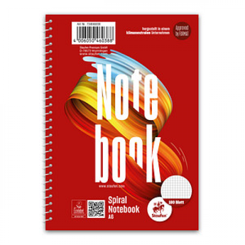 Staufen® Collegeblock Style Notebook kariert DIN A6 ohne Rand