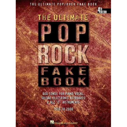 Available Not - The Ultimate Pop/Rock Fake Book: C Edition