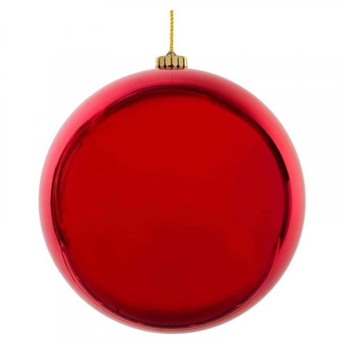 Weihnachtskugeln Christbaumkugeln XL aus Kunststoff rot O15cm, 1 Stk.