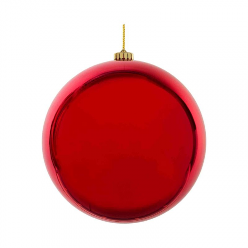 Weihnachtskugeln Christbaumkugeln XL aus Kunststoff rot O20cm, 1 Stk.