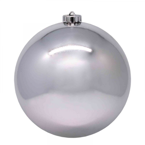 Weihnachtskugeln Christbaumkugeln XXL aus Kunststoff silber, O25cm, 1 Stk.