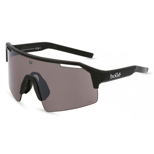 Bollé C-SHIFTER Unisex-Sonnenbrille Vollrand Monoscheibe Kunststoff-Gestell, schwarz