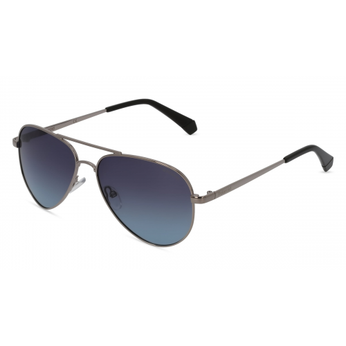 Polaroid PLD 6012/N/NEW Unisex-Sonnenbrille Vollrand Pilot Metall-Gestell, Silber