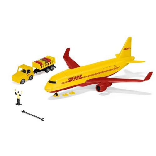 Siku 1702 DHL Frachtflugzeug mit Zubehör