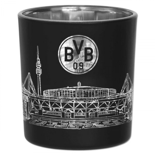 BVB Borussia Dortmund Windlicht, Teelicht, Glas ca. 8 cm