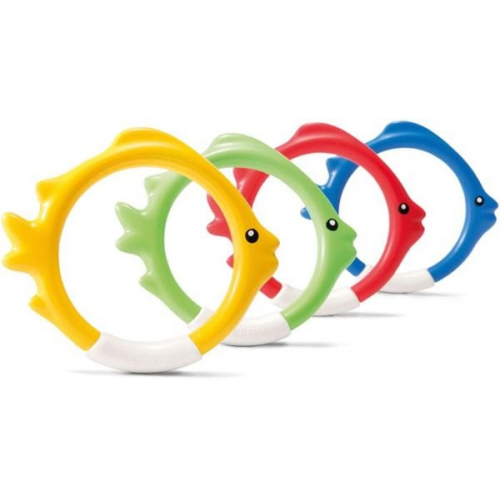 Intex Tauchringe ''Fish Ring'', 4er Set, 4 Farben